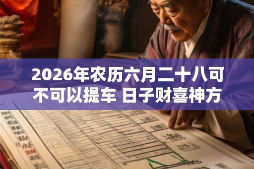 2026年农历六月二十八可不可以提车 日子财喜神方位