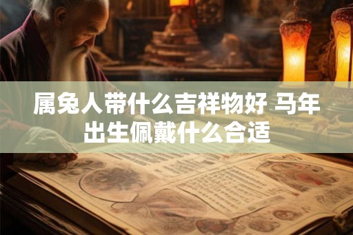属兔人带什么吉祥物好 马年出生佩戴什么合适 属兔人带什么吉祥物好 马年出生佩戴什么合适