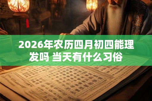 2026年农历四月初四能理发吗 当天有什么习俗