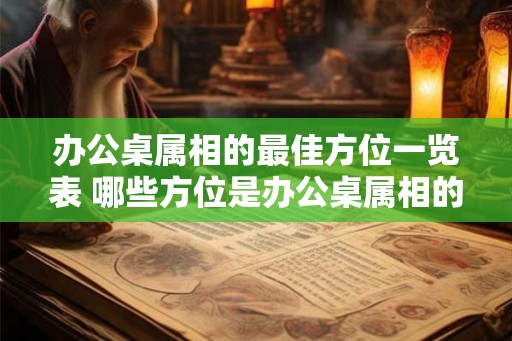 办公桌属相的最佳方位一览表 哪些方位是办公桌属相的最佳位置