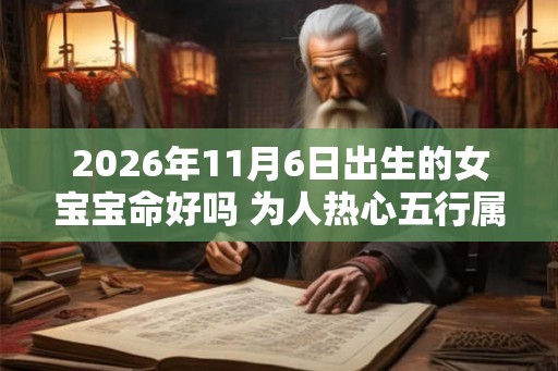 2026年11月6日出生的女宝宝命好吗 为人热心五行属水