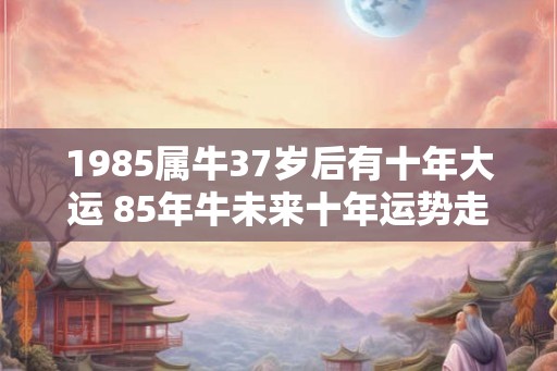 1985属牛37岁后有十年大运 85年牛未来十年运势走向如何