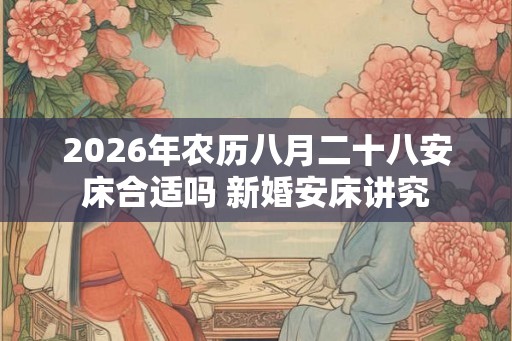 2026年农历八月二十八安床合适吗 新婚安床讲究