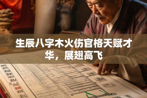 生辰八字木火伤官格天赋才华，展翅高飞