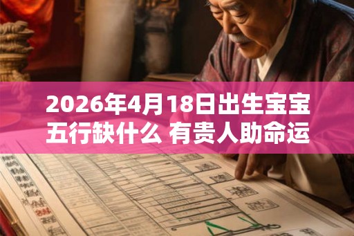 2026年4月18日出生宝宝五行缺什么 有贵人助命运平顺