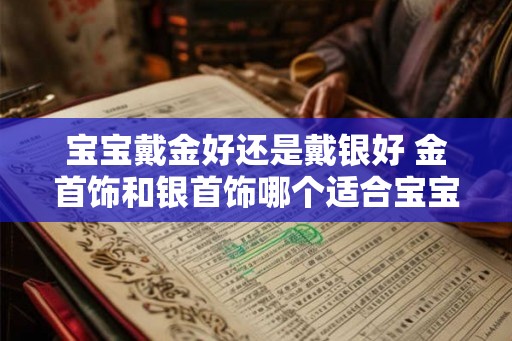 宝宝戴金好还是戴银好 金首饰和银首饰哪个适合宝宝