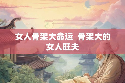 女人骨架大命运  骨架大的女人旺夫