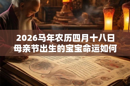 2026马年农历四月十八日母亲节出生的宝宝命运如何？