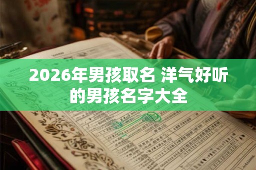 2026年男孩取名 洋气好听的男孩名字大全