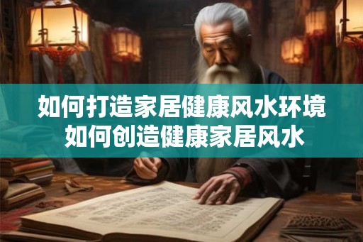 如何打造家居健康风水环境 如何创造健康家居风水 如何打造家居健康风水环境 如何创造健康家居风水