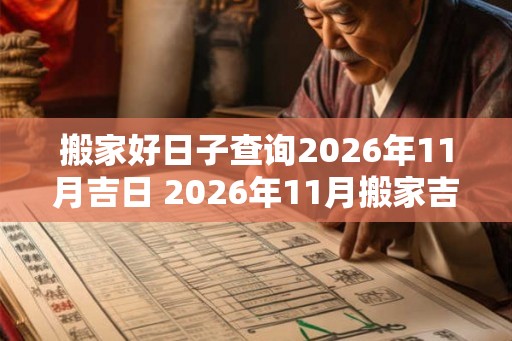 搬家好日子查询2026年11月吉日 2026年11月搬家吉日查询