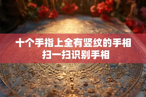 十个手指上全有竖纹的手相  扫一扫识别手相