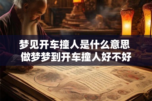 梦见开车撞人是什么意思 做梦梦到开车撞人好不好 梦见开车撞人是什么意思 做梦梦到开车撞人好不好
