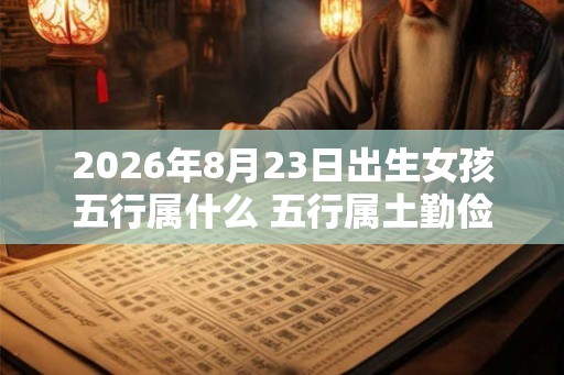2026年8月23日出生女孩五行属什么 五行属土勤俭持家