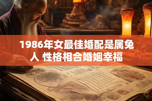 1986年女最佳婚配是属兔人 性格相合婚姻幸福