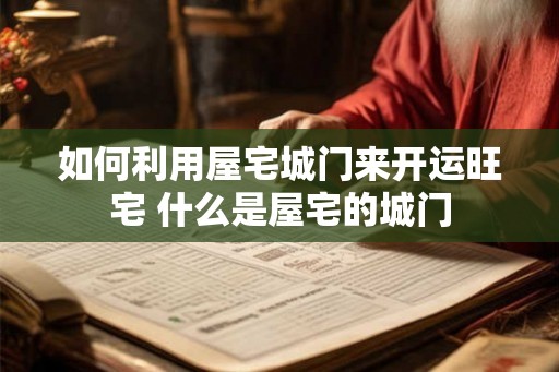如何利用屋宅城门来开运旺宅 什么是屋宅的城门 如何利用屋宅城门来开运旺宅 什么是屋宅的城门