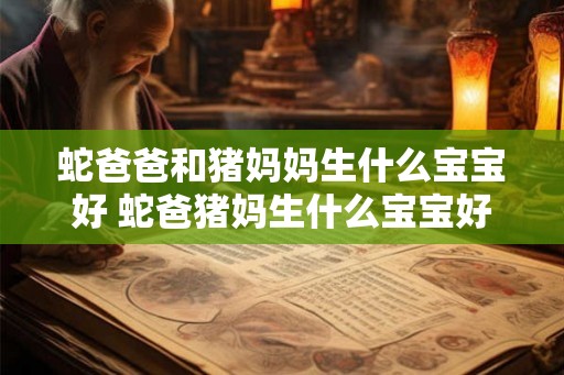 蛇爸爸和猪妈妈生什么宝宝好 蛇爸猪妈生什么宝宝好或者蛇和猪混血宝宝如何