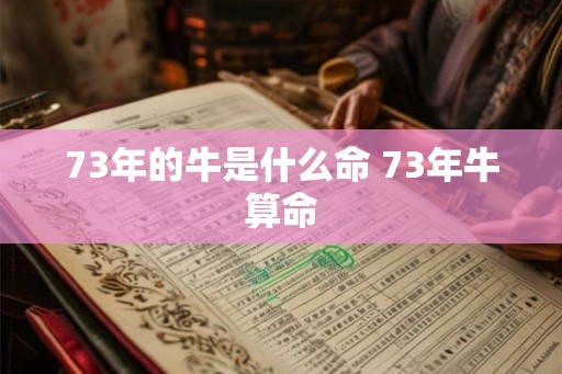 73年的牛是什么命 73年牛算命 73年的牛是什么命 73年牛算命