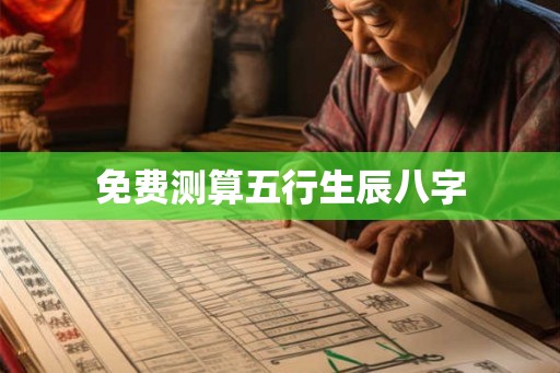 免费测算五行生辰八字