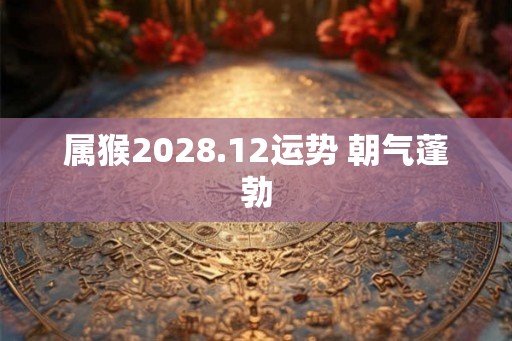 属猴2028.12运势 朝气蓬勃
