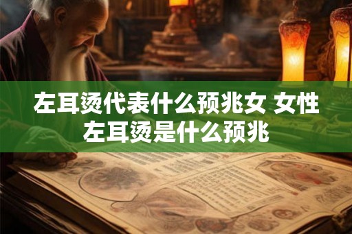 左耳烫代表什么预兆女 女性左耳烫是什么预兆