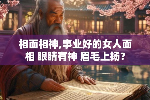 相面相神,事业好的女人面相 眼睛有神 眉毛上扬？