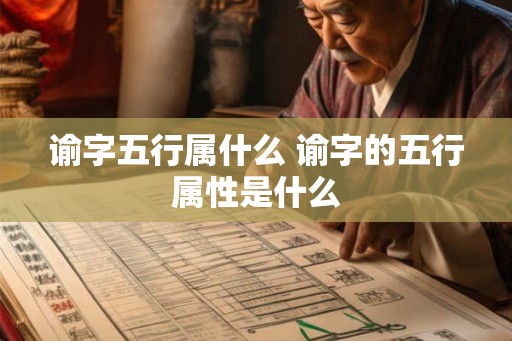 谕字五行属什么 谕字的五行属性是什么