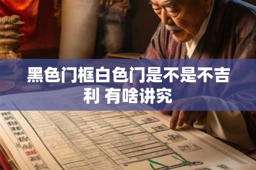 黑色门框白色门是不是不吉利 有啥讲究