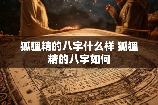 狐狸精的八字什么样 狐狸精的八字如何