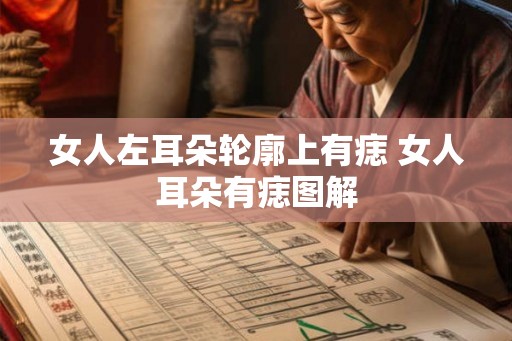 女人左耳朵轮廓上有痣 女人耳朵有痣图解