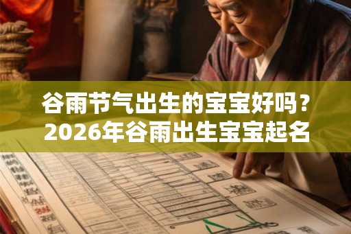 谷雨节气出生的宝宝好吗？2026年谷雨出生宝宝起名