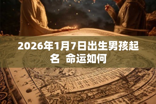 2026年1月7日出生男孩起名  命运如何