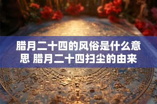 腊月二十四的风俗是什么意思 腊月二十四扫尘的由来