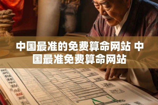 中国最准的免费算命网站 中国最准免费算命网站