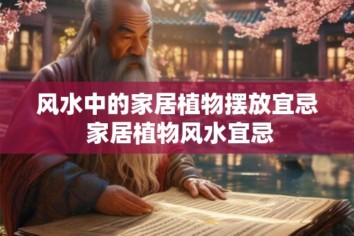 风水中的家居植物摆放宜忌 家居植物风水宜忌 风水中的家居植物摆放宜忌 家居植物风水宜忌
