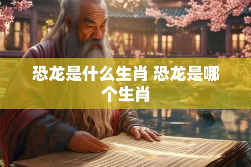 恐龙是什么生肖 恐龙是哪个生肖