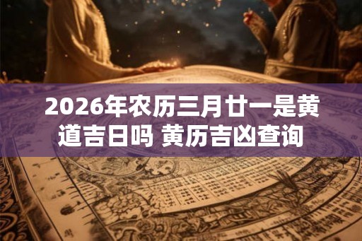 2026年农历三月廿一是黄道吉日吗 黄历吉凶查询