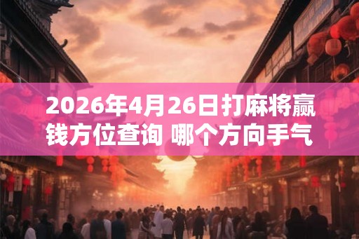 2026年4月26日打麻将赢钱方位查询 哪个方向手气佳