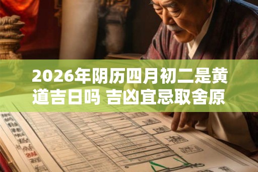 2026年阴历四月初二是黄道吉日吗 吉凶宜忌取舍原则