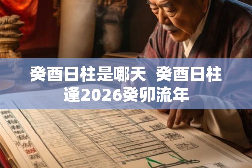 癸酉日柱是哪天  癸酉日柱逢2026癸卯流年