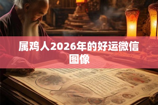 属鸡人2026年的好运微信图像