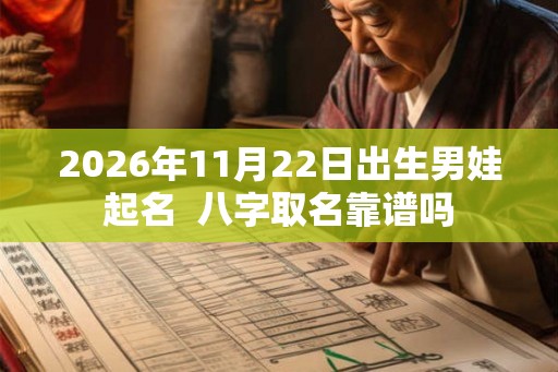 2026年11月22日出生男娃起名  八字取名靠谱吗