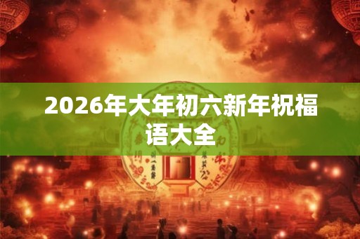 2026年大年初六新年祝福语大全 2026年大年初六新年祝福语大全