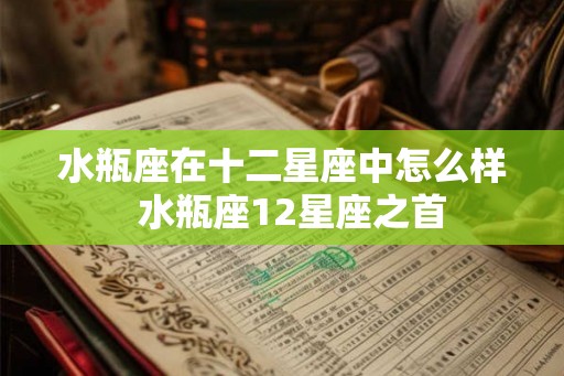 水瓶座在十二星座中怎么样  水瓶座12星座之首