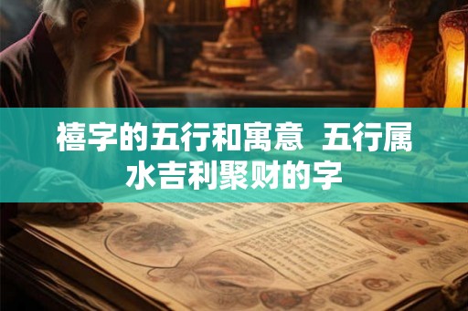 禧字的五行和寓意 五行属水吉利聚财的字 禧字的五行和寓意 五行属水吉利聚财的字