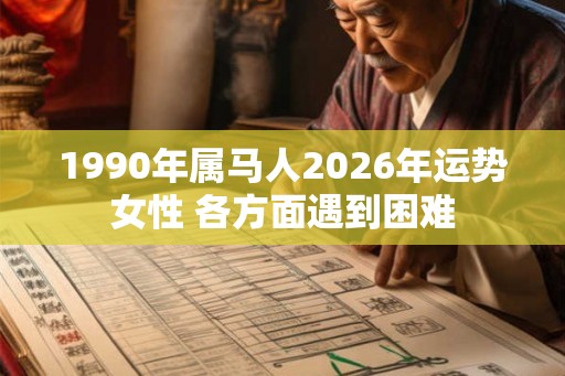 1990年属马人2026年运势女性 各方面遇到困难 1990年属马人2026年运势女性 各方面遇到困难