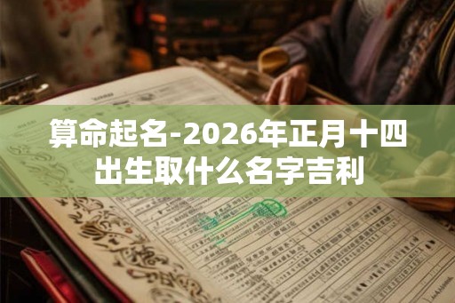 算命起名-2026年正月十四出生取什么名字吉利 算命起名-2026年正月十四出生取什么名字吉利