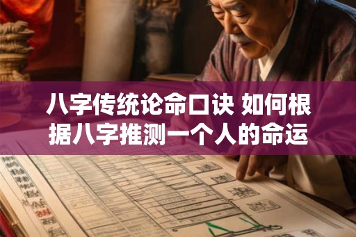 八字传统论命口诀 如何根据八字推测一个人的命运 八字传统论命口诀 如何根据八字推测一个人的命运