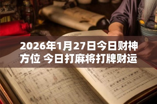 2026年1月27日今日财神方位 今日打麻将打牌财运方位