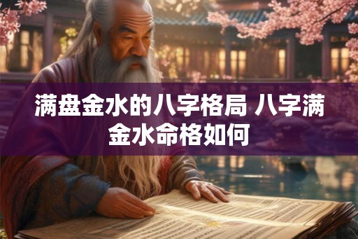 满盘金水的八字格局 八字满金水命格如何